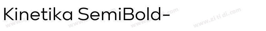 Kinetika SemiBold字体转换